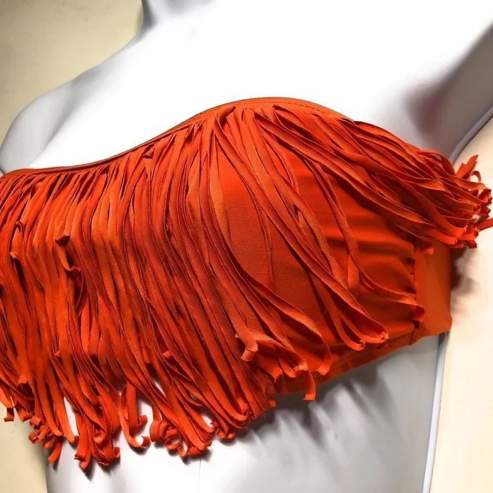 L*Space Fringe Bandeau‎ Bikini Top
